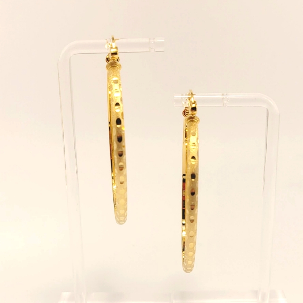 Simone I. Smith Queen Cobra Oval Hoops NEW
